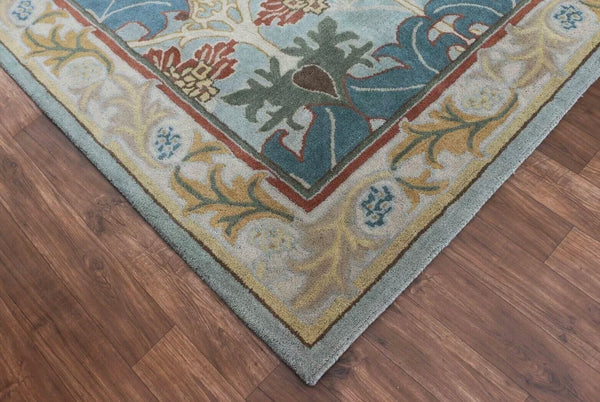 Hand-Tufted Brand New Floral Multicolored Irregular Shape Rug | Woolen Handmade Area Rugs For Living Room Bedroom Aesthetics Home Décor Rugs