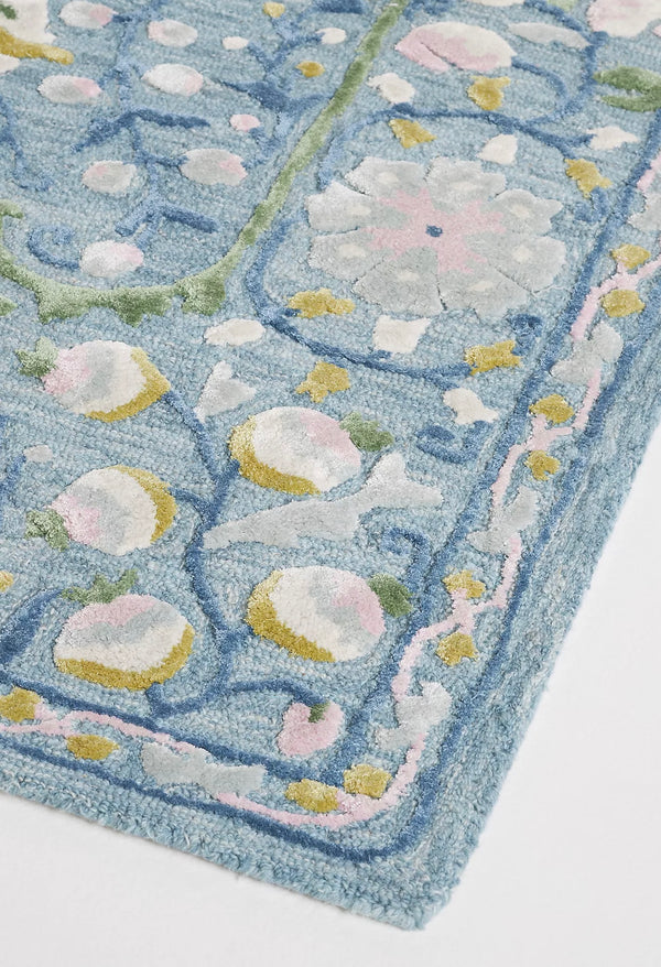 Anthropologie Hand-Tufted Tali Rug | Handmade Wool & Silk Area Rugs For Living Room Bedroom Aesthetics Home Décor Custom Large Rugs