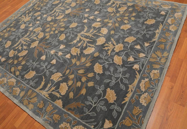 Hand-Tufted Brand New Floral Multicolored Irregular Shape Rug | Woolen Handmade Area Rugs For Living Room Bedroom Aesthetics Home Décor Rugs