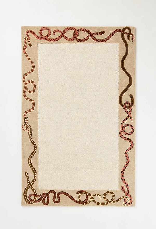 Hand-Tufted Brand New Floral Multicolored Irregular Shape Rug | Woolen Handmade Area Rugs For Living Room Bedroom Aesthetics Home Décor Rugs