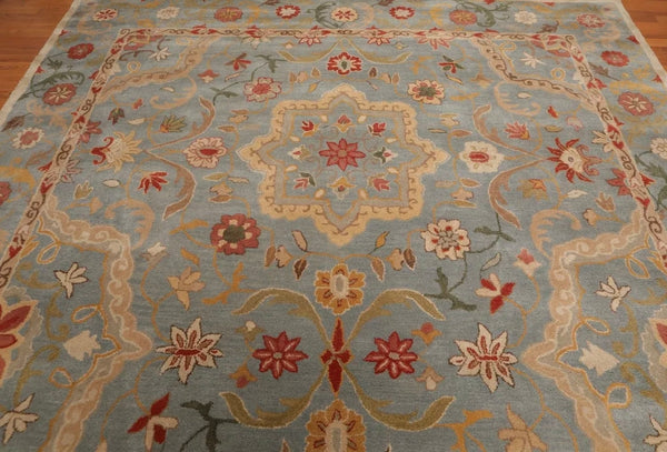 Hand-Tufted Brand New Floral Multicolored Irregular Shape Rug | Woolen Handmade Area Rugs For Living Room Bedroom Aesthetics Home Décor Rugs