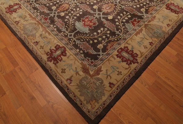 Hand-Tufted Brand New Floral Multicolored Irregular Shape Rug | Woolen Handmade Area Rugs For Living Room Bedroom Aesthetics Home Décor Rugs