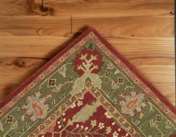 Hand-Tufted Brand New Floral Multicolored Irregular Shape Rug | Woolen Handmade Area Rugs For Living Room Bedroom Aesthetics Home Décor Rugs